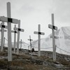 Longyearbyenin vanha hautausmaa....