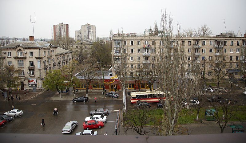 Näkymä Chisinaun kämpän parvekkeelta.