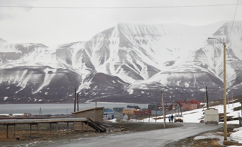 Longyearbyenin pääkatu.