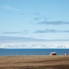 Mökki ja Isfjorden.