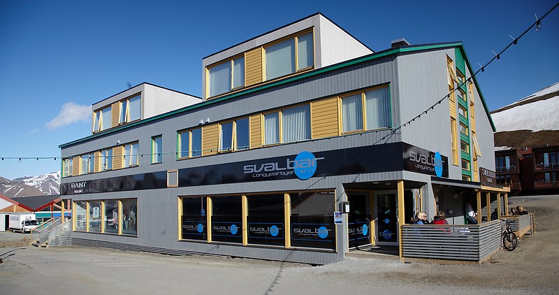 Svalbar, Longyearbyenin uusin ravintola.