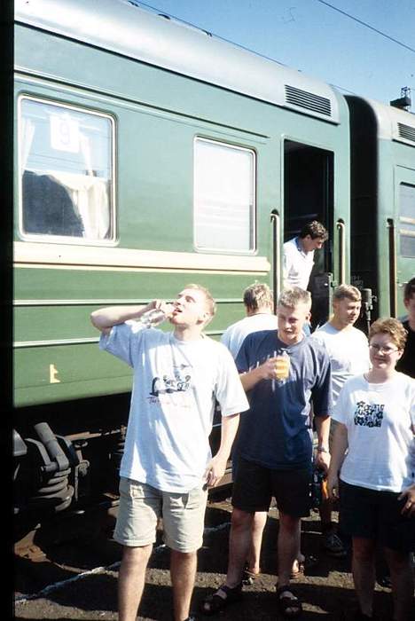 Tricky, Tuukka, Jussi ja Leena ja meidän juna.