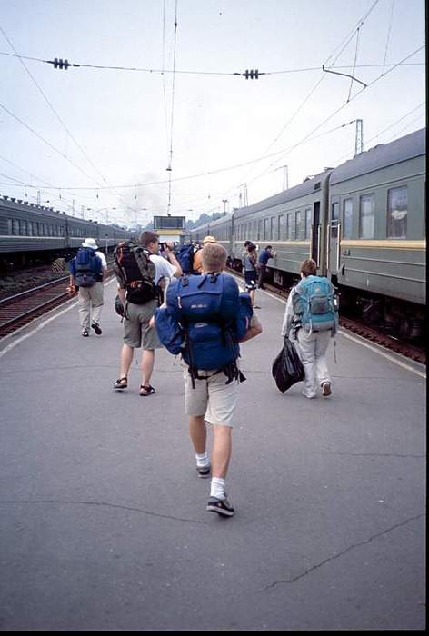 Irkutsk (5185 km Moskovasta). Kolmen ja puolen vuorokauden junamatka meni hämmästyttävän nopeasti.