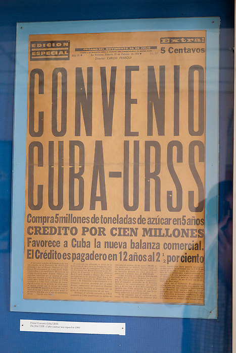 Uutinen Kuuba-Neuvostoliitto-sopimuksesta.